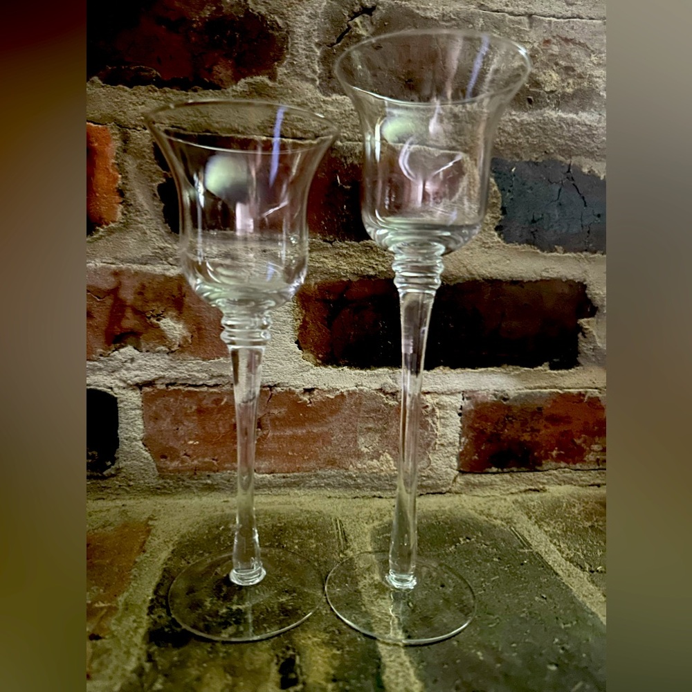 HP🥳 Vintage Dainty Gorgeous Votive Candle Holder Set Glassware